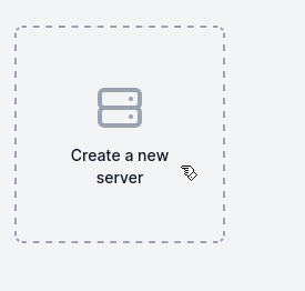 Shipnix “Create New Server” button